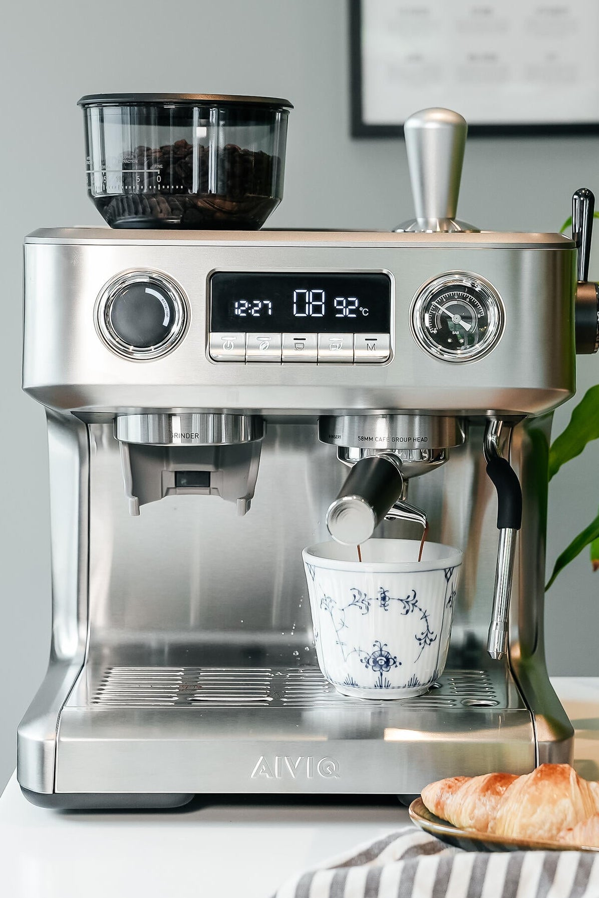 Aspire Advanced espressomaskine - sølvfarvet
